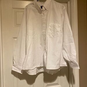 Red Kap Women’s Long Sleeve Button Down White Work Shirt Size XXL(24-RG)